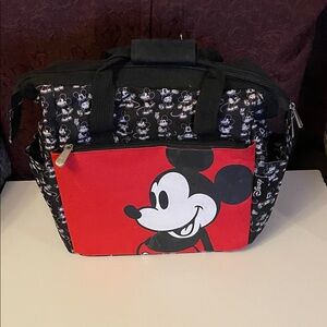Mickey Mouse Black and Red insulated Lunch Bag L10”x W6”x H10 1/2”